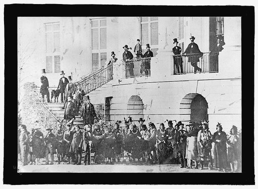 Indians at White House during the Civil War, [Washington, D.C.