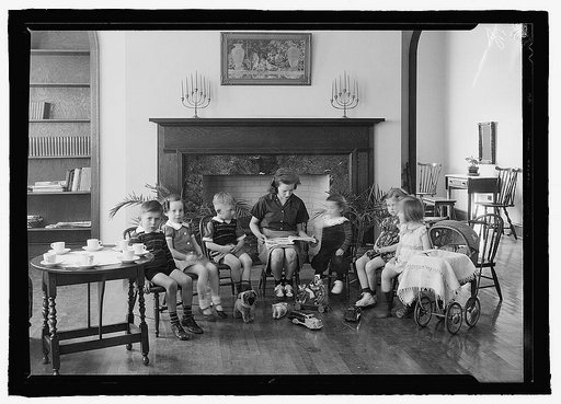 Children listening to a story