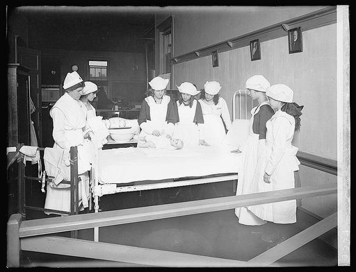 Red Cross edu., Home Hygiene class, C.H.S.
