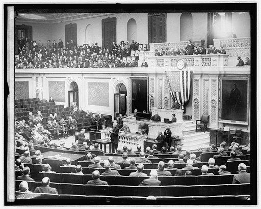 Uncle Joe on floor of House, [Washington, D.C.