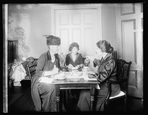 Alice Paul at lunch