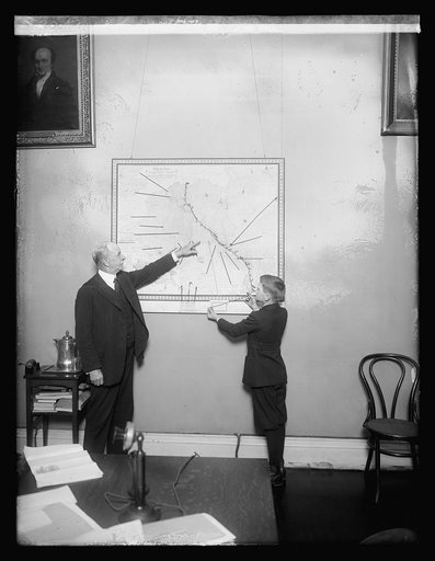 Edwards [boy] with Gordon Woodberry