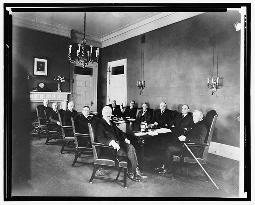 Pres. Wilson's last Cabinet meeting