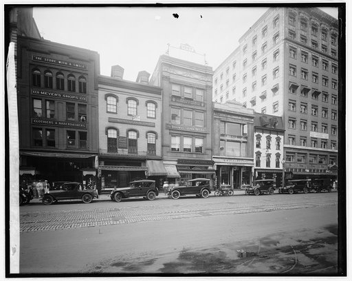 Gaseh[?] & Brige[?], F St., [Washington, D.C.], view