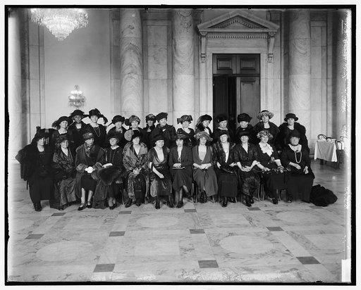 Unidentified group of women (Senate ladies luncheon?)