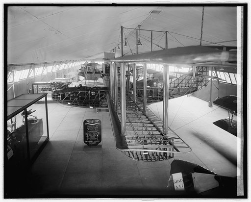 Aeroplane exhibit, museum