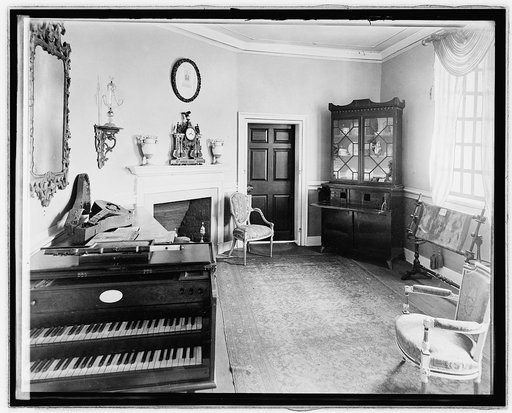 Mt. Vernon, [Virginia], Nellie Custis Music room