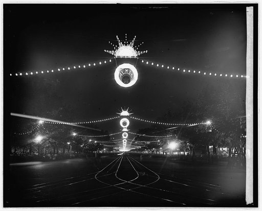 Penna. Ave., [Washington, D.C.], illuminated