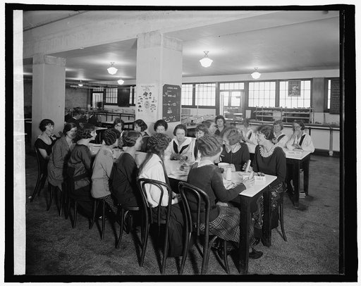 Training table, Eastern High School, [Washington, D.C.