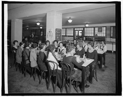 Training table, Eastern High School, [Washington, D.C.