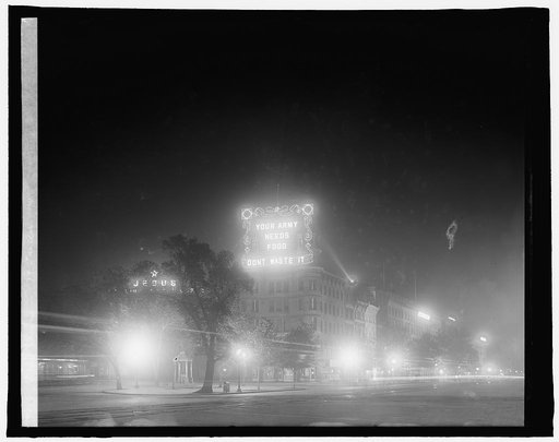 Wash., D.C., Food Adm., World War I: elec. signs, 7th & Pa. Ave., N.W.