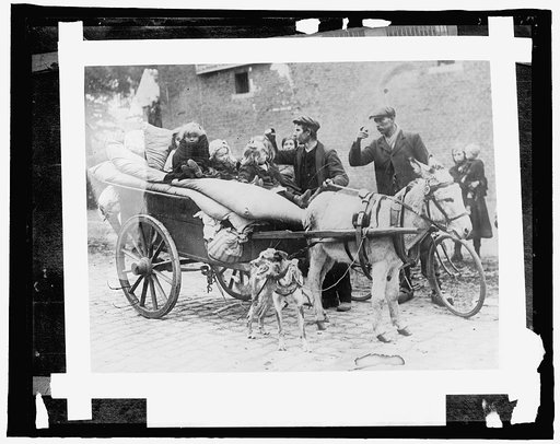 #95 American Red Cross, refugees leaving Belgium