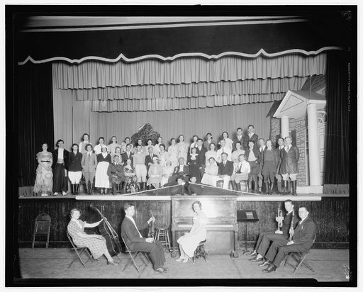 Stage with performer group