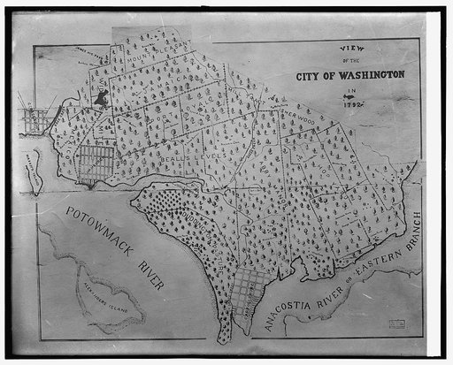 Map of City of Washington, 1792