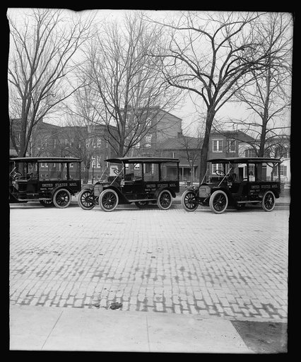 U.S. Mail trucks