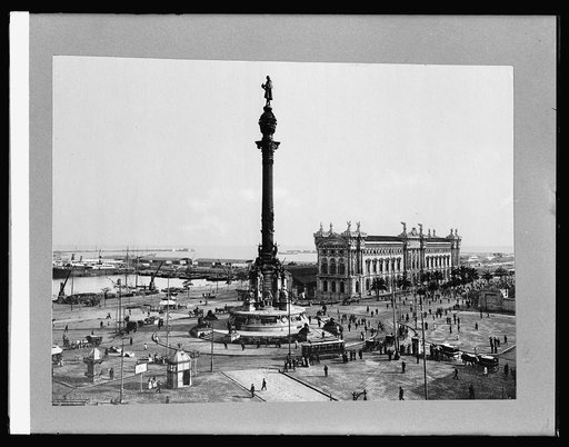 Spain. Plaza & Peace Harbor of Barcelona
