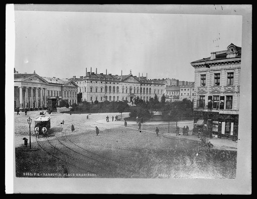 Russia, Warsaw. Krasinski Palace, the liveliest center of Warsaw