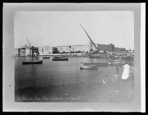 Water front at Alexandria, [Egypt], from Palace Ras el Tin