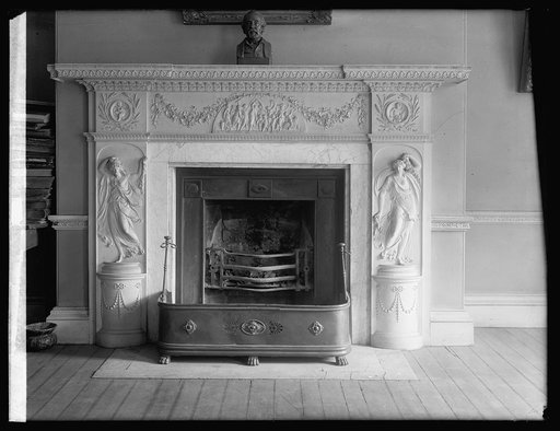 Octagon House, [Washington, D.C.], mantel in parlor