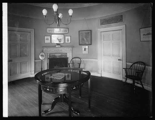 Octagon House, [Washington, D.C.], room in which Treaty of Ghent was signed table is orignial