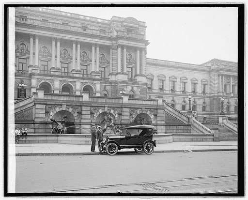 Ford Motor Co. Ford touring car at Library [of Congress, Washington, D.C.