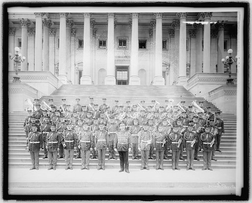 U.S. Marine Band [on steps of U.S. Capitol, Washington, D.C.