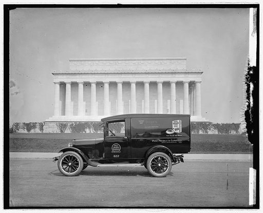 Semmes Motor Co. [Post's] truck [at Lincoln Memorial, Washington, D.C.