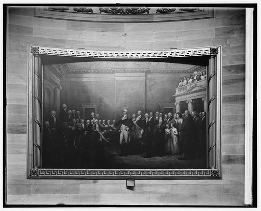George Washington resigning his commission, painting in Capitol, [Washington, D.C.
