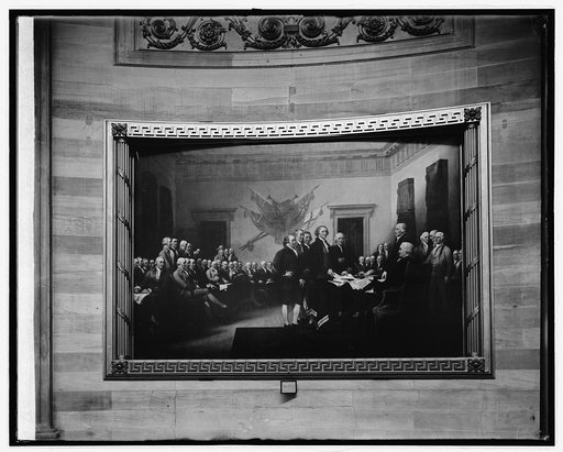 Signing declaration of Independence (painting in Capitol), [Washington, D.C.