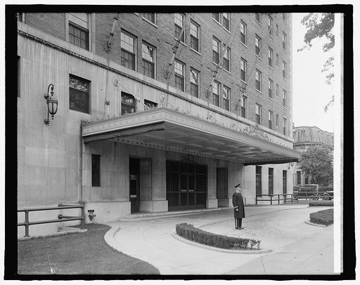 Mayflower Hotel (rear entrance), [Washington, D.C.