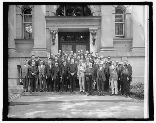 Group of clergymen at National Cathedral, [Washington, D.C.