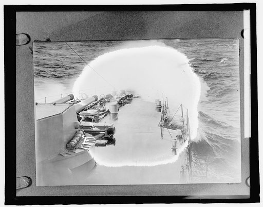 Forward deck of battleship