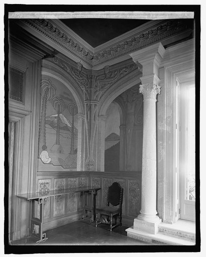 Mexican Embassy, [Washington, D.C.], fresco in dining room