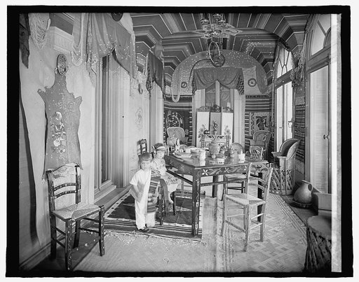 Mexican Embassy, [Washington, D.C.]; Emilia & Jose Telley in Mexican Room