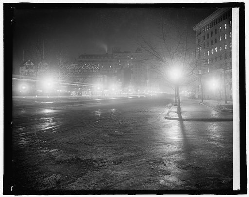 Penna. Ave. at night, [Washington, D.C.