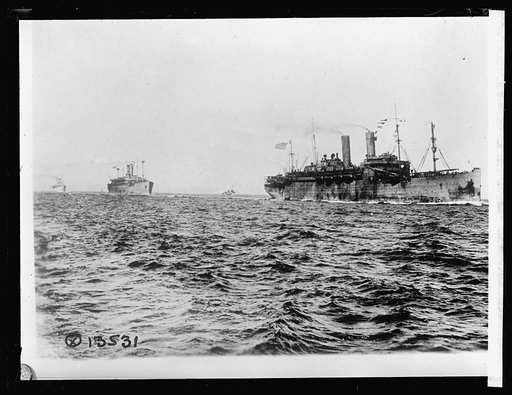 U.S. transports under convoy