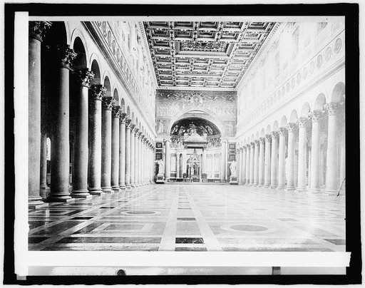 Italy, interior of St. Paul's, Rome