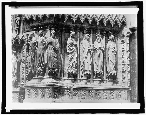 France, Rheims Cathedral, Accidental Statues