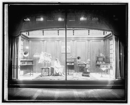 Thos. R. Shipp Co. Atwater Kent window. Woodward & Lothrop