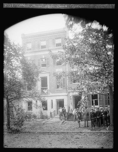 Palmer house after bomb explosion