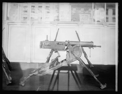 Captured German machine gun