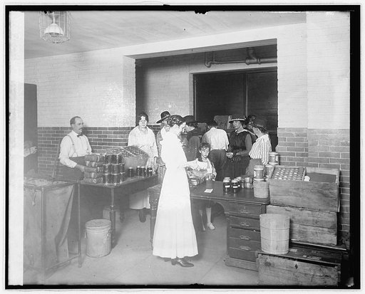 Sale of surplus army food. Park View