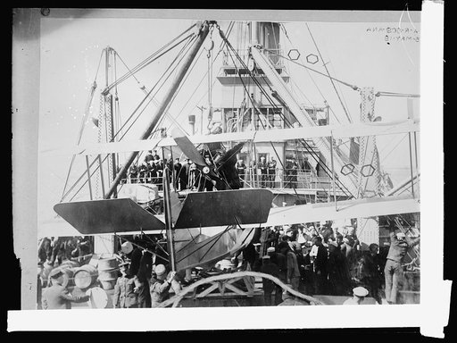 U.S.N. sea plane Carrie (Mother ship taking aboard one of her numorous children)