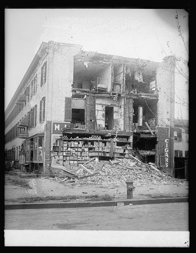 Wrecked house
