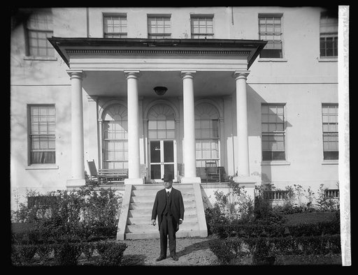 Senator Hiram Johnson at Calvert Mansion
