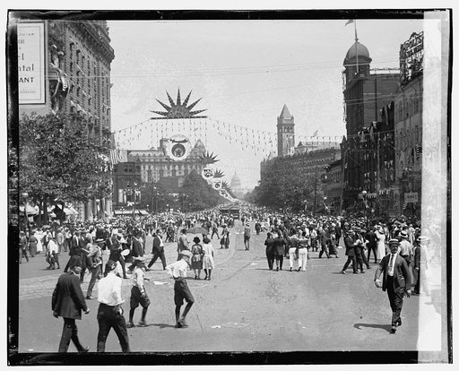 Shriners Parade, Washington, D.C.] Ave. after parade
