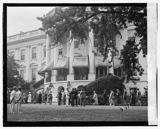 Group outside White House, Washington, D.C.