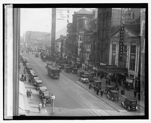 F St. from 11th [i.e., from 10th Street