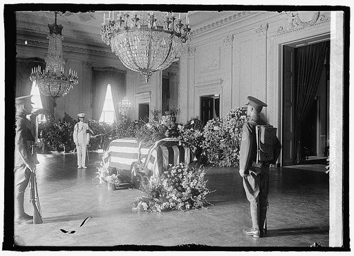 Lying in state at White House [Washington, D.C.