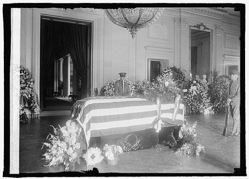 Lying in state at White House [Washington, D.C.
